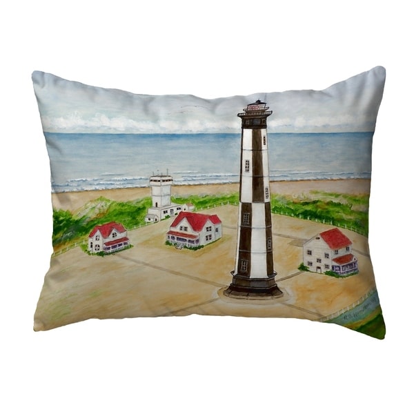 Cape Henry Lighthouse Small No-Cord Pillow 11x14