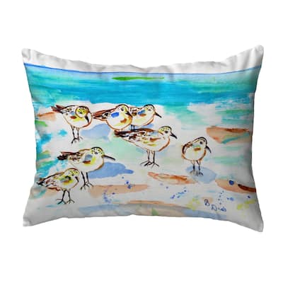 Seven Sanderlings Noncorded Pillow 16x20