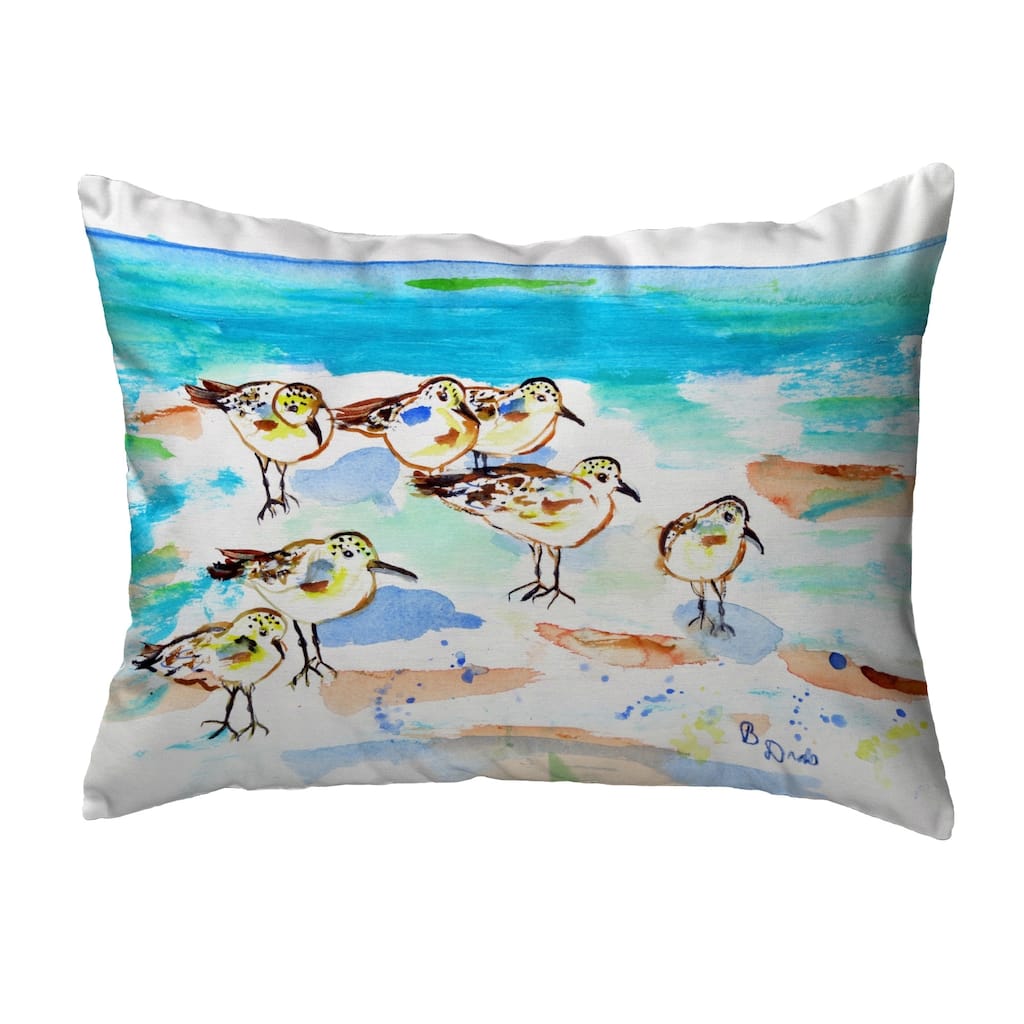 Seven Sanderlings Noncorded Pillow 16x20