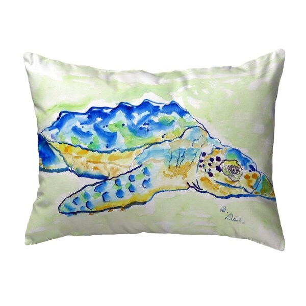 Loggerhead Turtle Small No-Cord Pillow 11x14