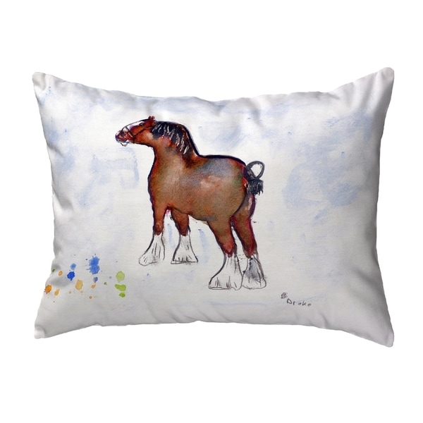 Clydesdale Small No-Cord Pillow 11x14