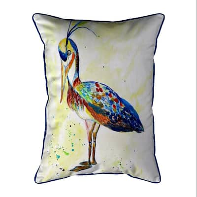 Fancy Heron Small Pillow 11x14