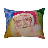 Santa Face Small No-Cord Pillow 12x12 - Bed Bath & Beyond - 30420926