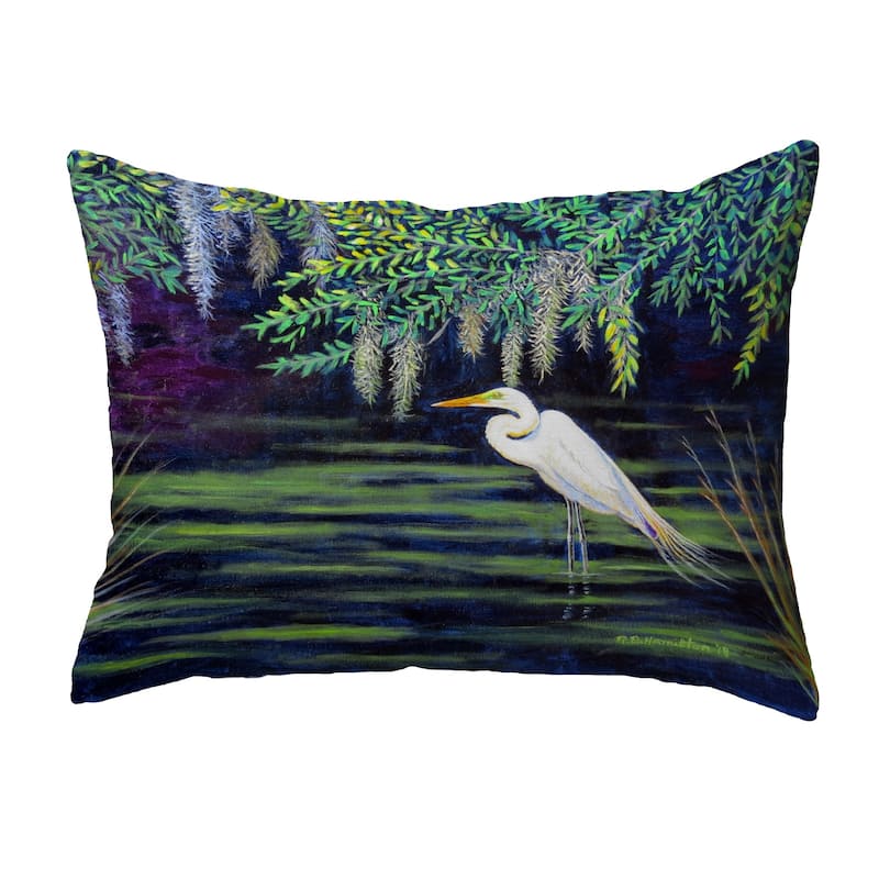 Egret Lagoon Noncorded Pillow 11x14