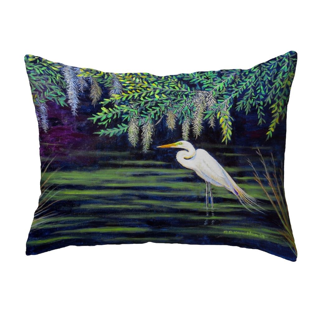 Egret Lagoon Noncorded Pillow 11x14