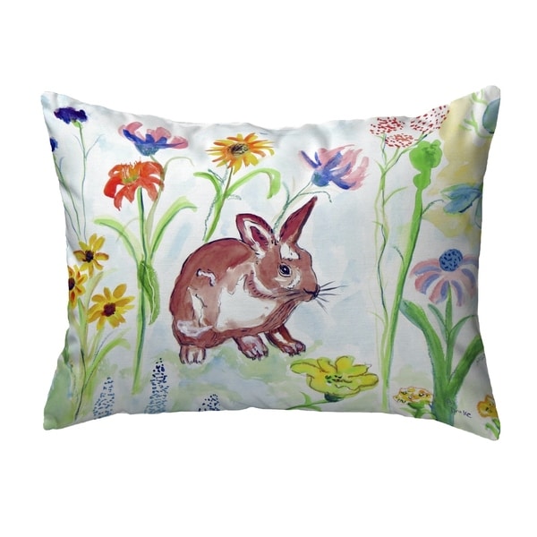 Whiskers Bunny Small No-Cord Pillow 11x14