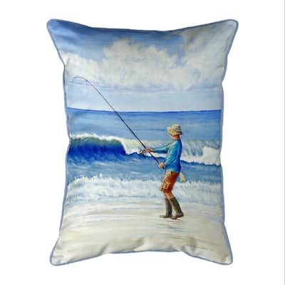 Surf Fishing Small Pillow 11x14