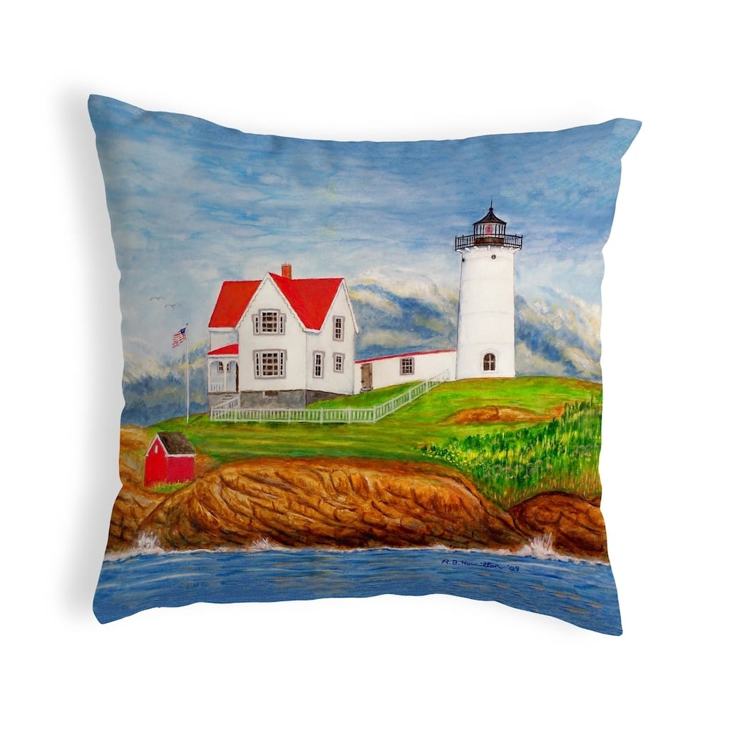 Nubble Lighthouse Small No-Cord Pillow 11x14