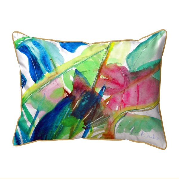 Pink Palms Extra Large Zippered Pillow 20x24