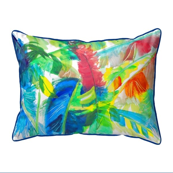 Abstract Palms Extra Large Zippered Pillow 20x24
