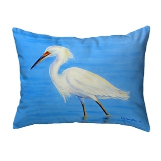 Stalking Snowy Egret Noncorded Pillow 16x20 - Bed Bath & Beyond - 30421064