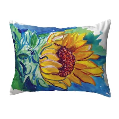 Windy SunFlower Small No-Cord Pillow 11x14