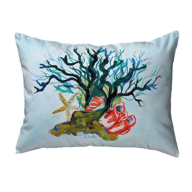 Starfish Coral Shells Noncorded Pillow 16x20