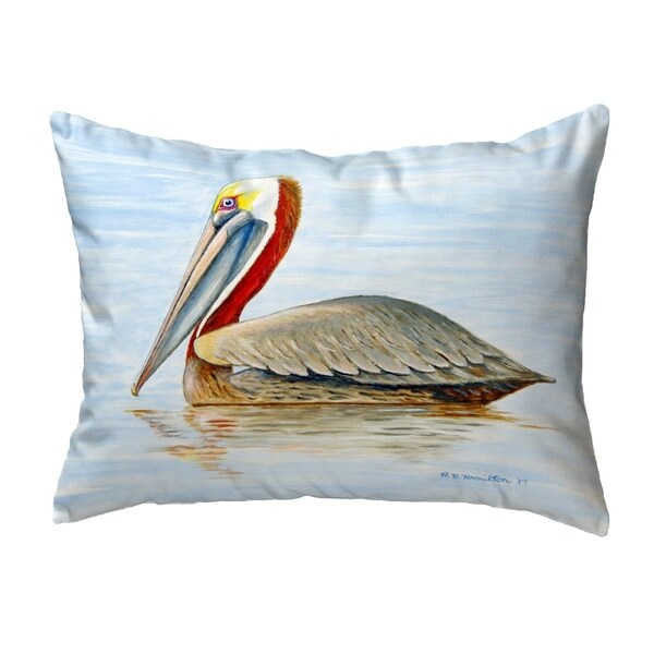 Summer Pelican No Cord Pillow 16x20