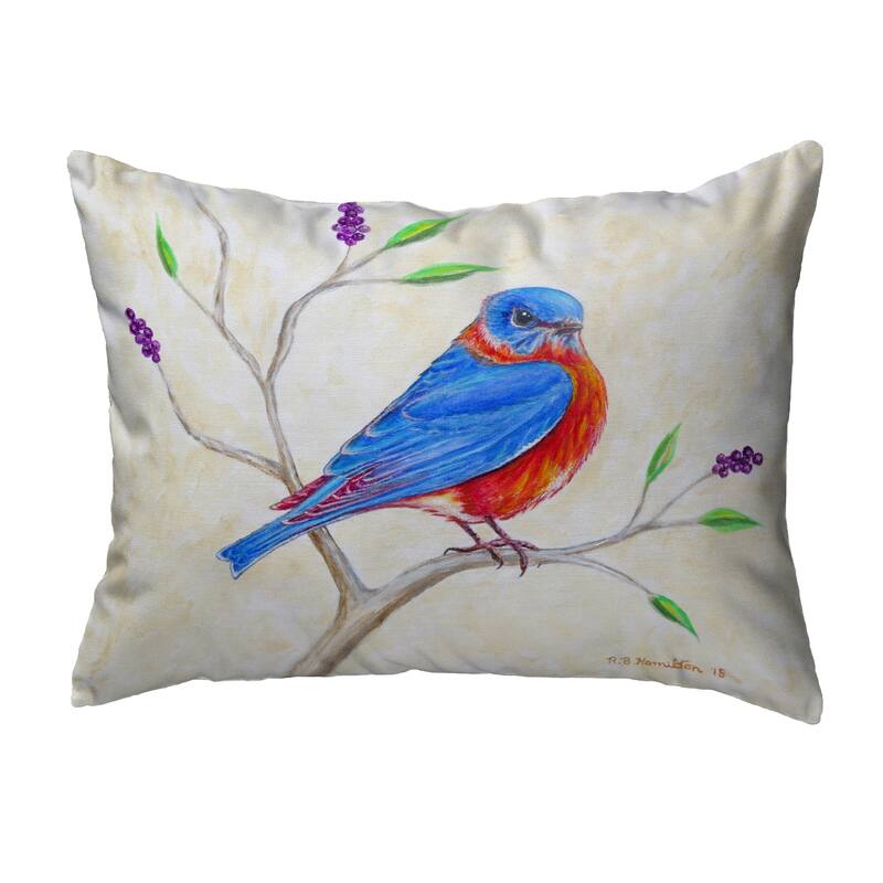 Dick's Blue Bird Noncorded Pillow 16x20