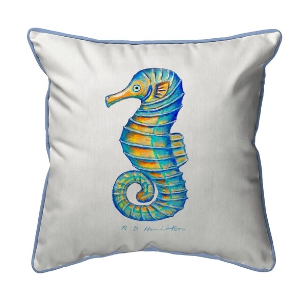 Ray's Seahorse Extra Large Zippered Pillow 22x22