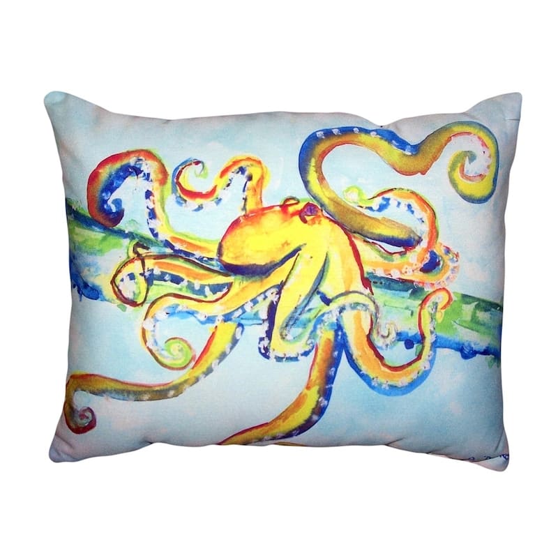 Crazy Octopus No Cord Pillow 16x20