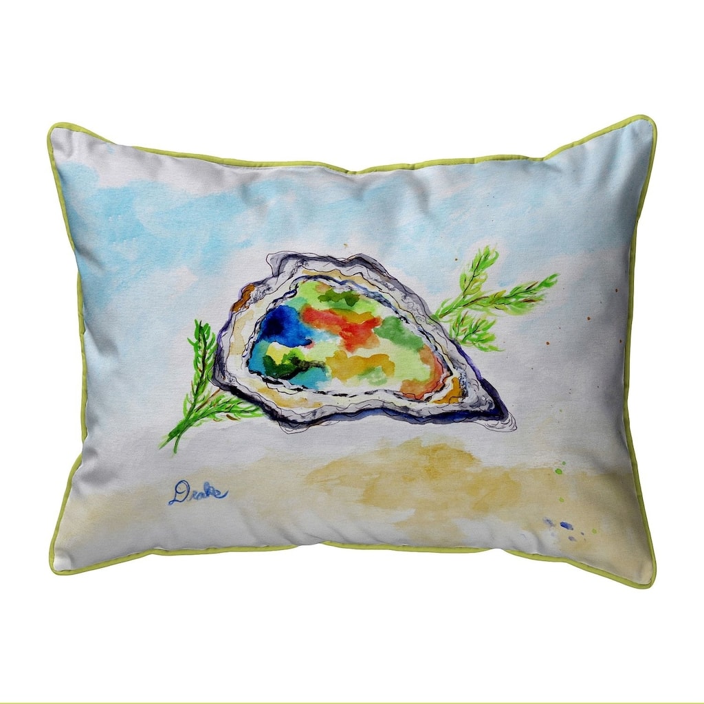 Colorful Oyster Extra Large Zippered Pillow 20x24