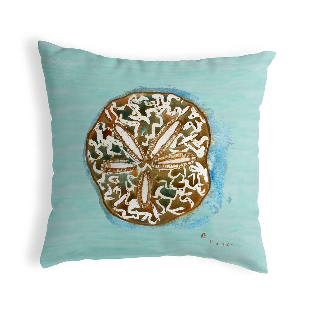 Big Island Sand Dollar Tiny Scale Print Throw Pillow 26x26 from Pillow Decor