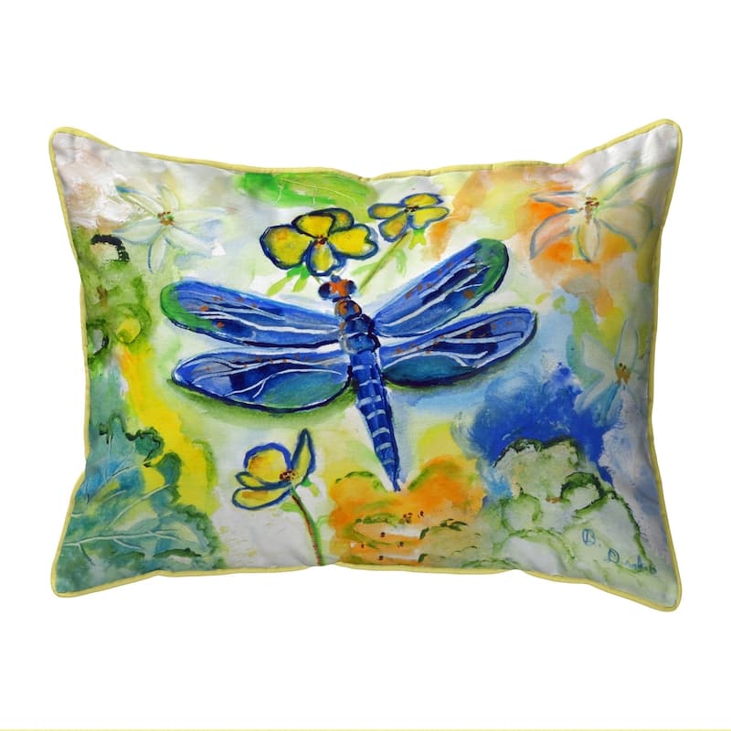 DragonFly's Garden Small Pillow 11x14