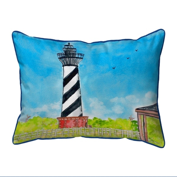Hatteras Lighthouse Extra Large Corded Pillow 20x24