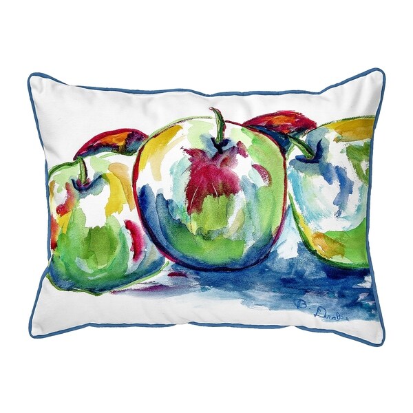 Three Apples Small Pillow 11x14