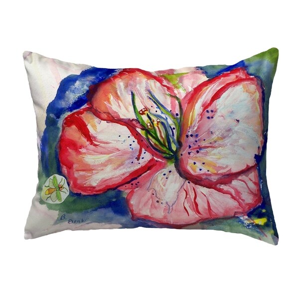 Hibiscus Small No-Cord Pillow 11x14