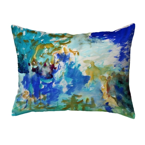 Abstract Blue Noncorded Pillow 16x20