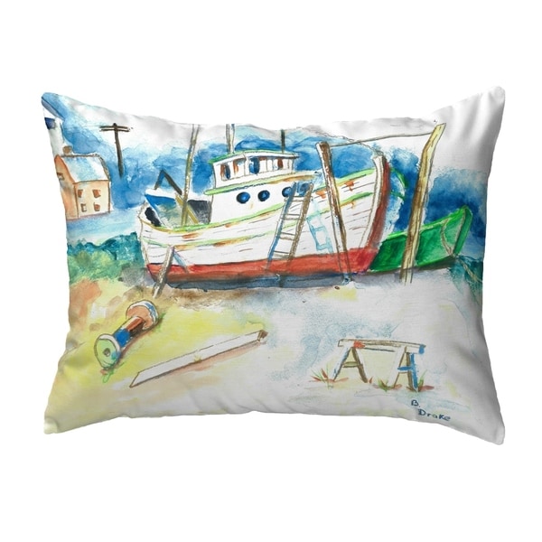 Old Boat Small No-Cord Pillow 11x14