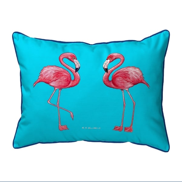 Flamingo Tiled Extra Large Corded Pillow 20x24