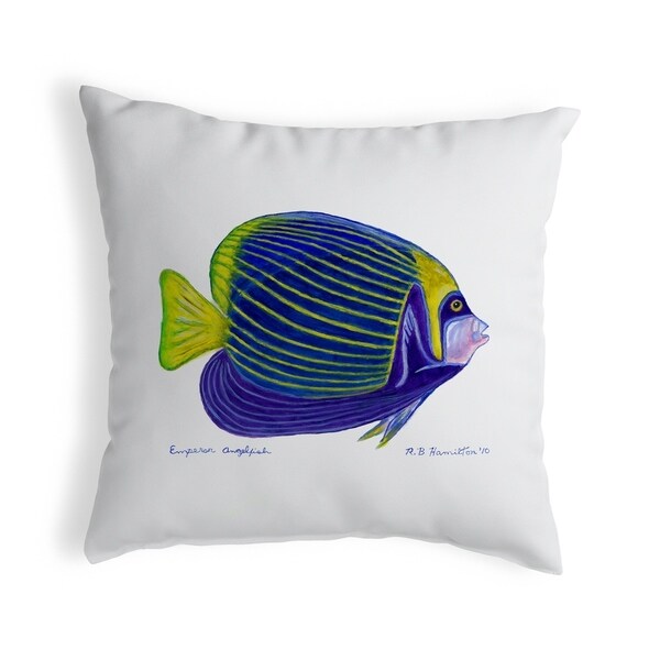 Emperor Angelfish Noncorded Pillow 12x12