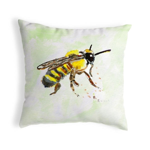 Bee No Cord Pillow 18x18