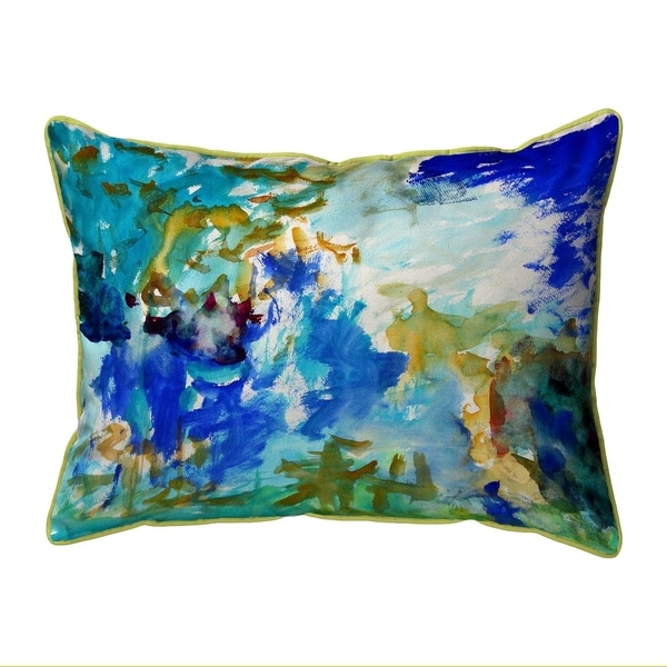 Abstract Blue Extra Large Zippered Pillow 20x24