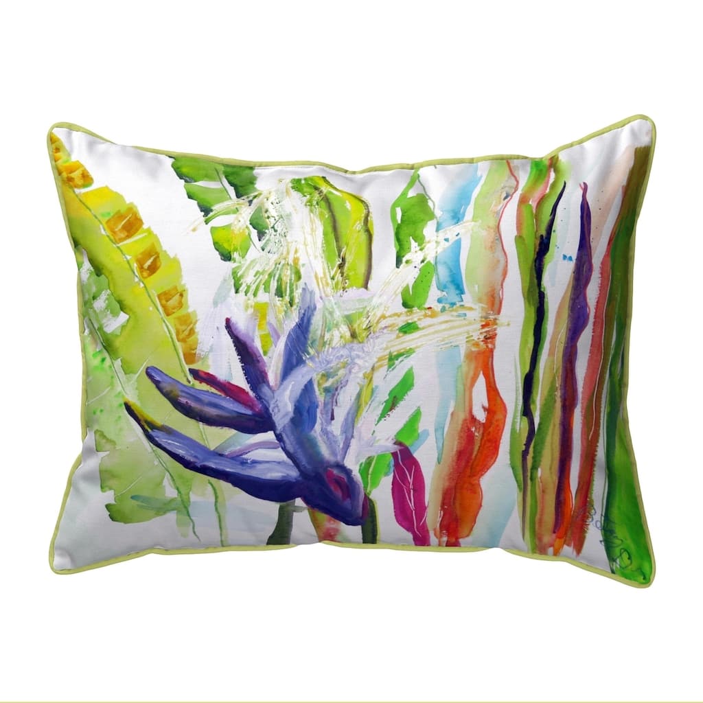 Abstract Bird of Paradise Small Pillow 11x14