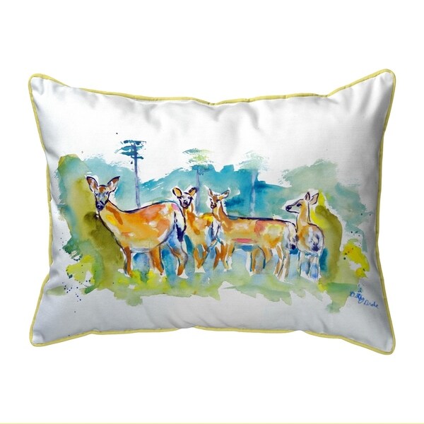 Deer Herd Extra Large Zippered Pillow 22x22