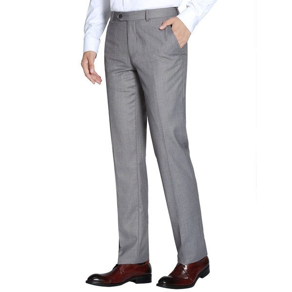 ralph lauren flat front wool pants