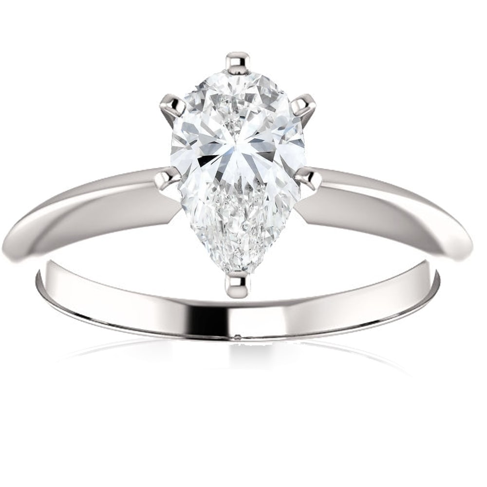 1ct princess diamond solitaire ring