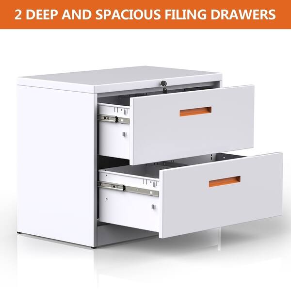Shop Merax Lateral File Cabinet With Lock Locking Metal Lateral