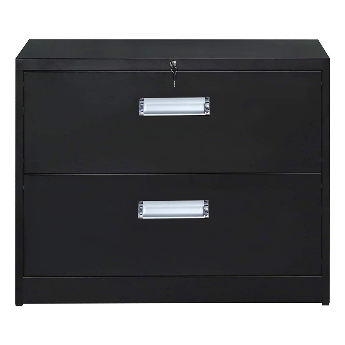 Shop Merax Lateral File Cabinet With Lock 2 Drawers On Sale