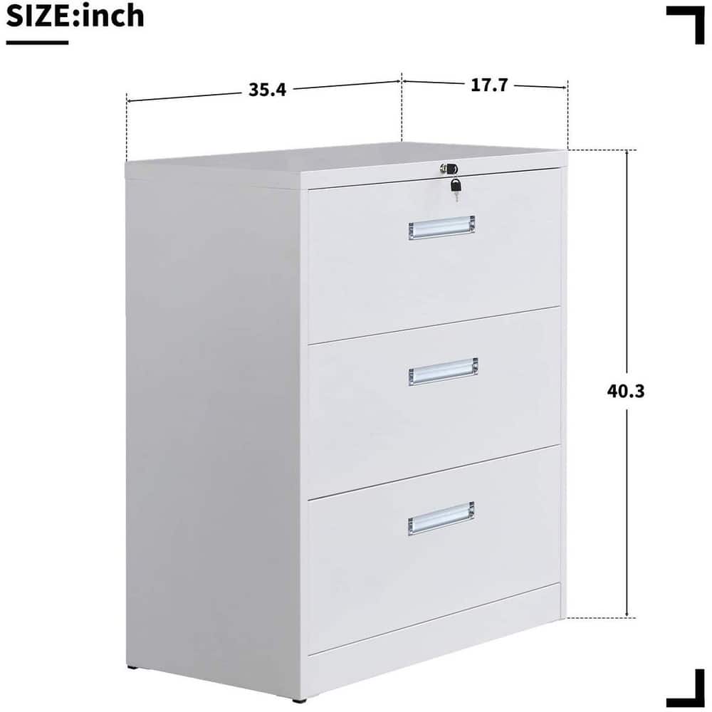 Shop Merax Lockable Lateral Filing Cabinet 2 Drawer File Cabinet