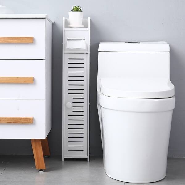 Shop Small Bathroom Storage Thin Toilet Vanity Cabinet Free