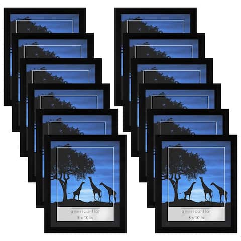 Americanflat Contemporary Black Picture Frame (Set of 12)