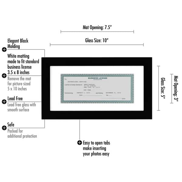 Americanflat 15 Pack - Business License Frames - Made for Licenses ...