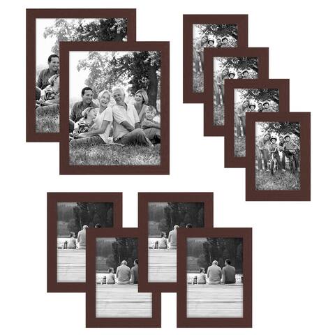 Porch & Den Meisner Mahogany Multi-size 10-piece Frame Set