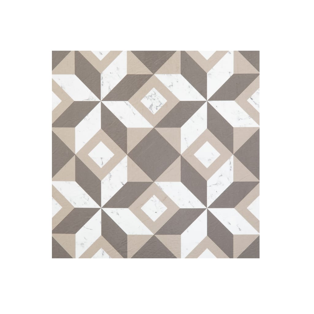 Retro 12x12 Self Adhesive Floor Tile-Prism Marble-20 Tiles/20 sq ft