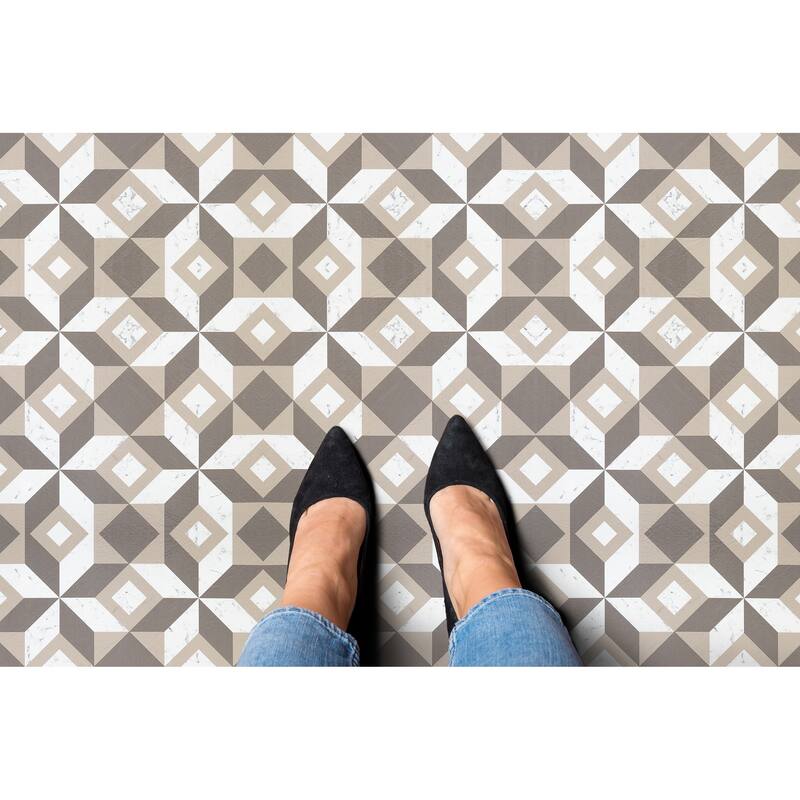 Retro 12x12 Self Adhesive Floor Tile-Prism Marble-20 Tiles/20 sq ft