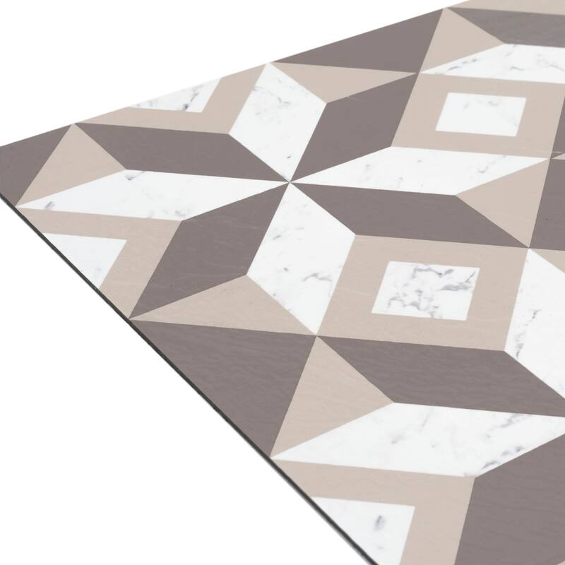 Retro 12x12 Self Adhesive Floor Tile-Prism Marble-20 Tiles/20 sq ft
