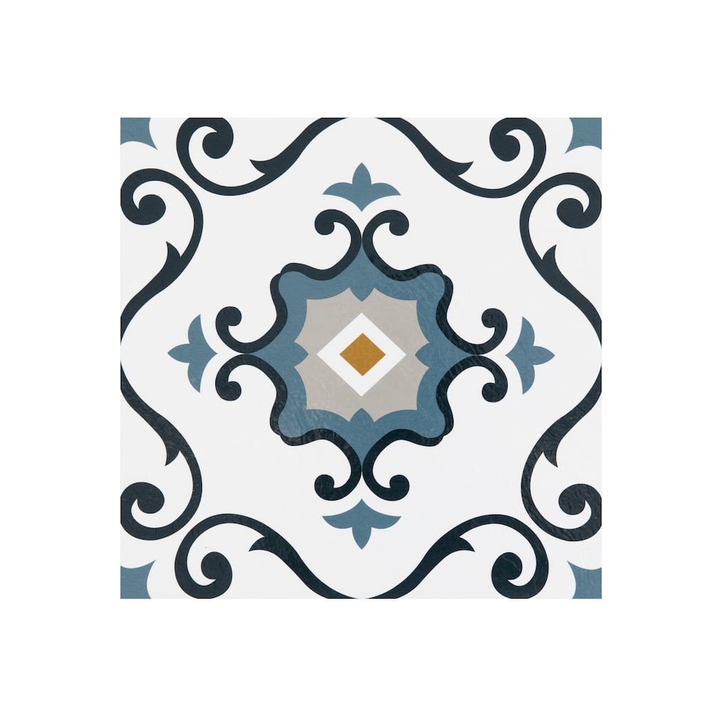 Retro 12x12 Self Adhesive Vinyl Floor Tile-Slate 20 Tiles/20 sq. ft.