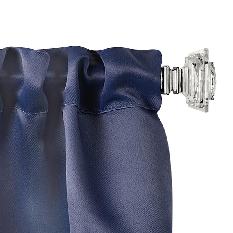 Innovative Decorative Room Darkening Wrap Around Rod & Finial - Brighton