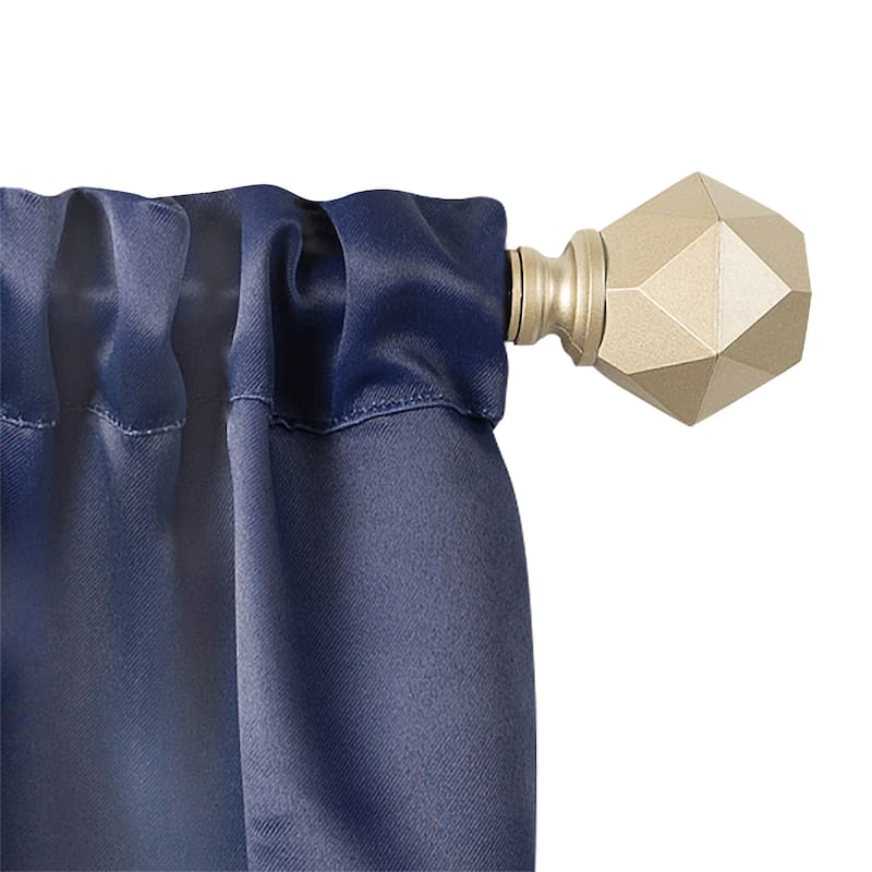 Innovative Decorative Room Darkening Wrap Around Rod & Finial - Bailey